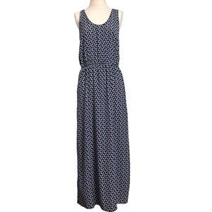 Banana Republic Geometric Spaghetti Sleeveless Maxi Dress Size:8